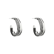 Shangjie OEM joyas Fashion Women Earrings Jewelry Unique Zebra Pattern Earrings Korean Acrylic Stud Earrings